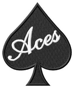 Picture of Ace of Spades Machine Embroidery Design