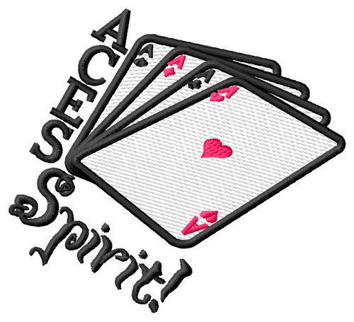 Aces Spirit Machine Embroidery Design