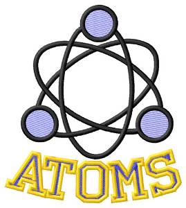 Picture of Atoms Machine Embroidery Design
