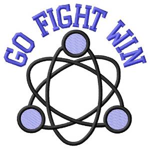 Picture of Atoms Go Fight Win Machine Embroidery Design