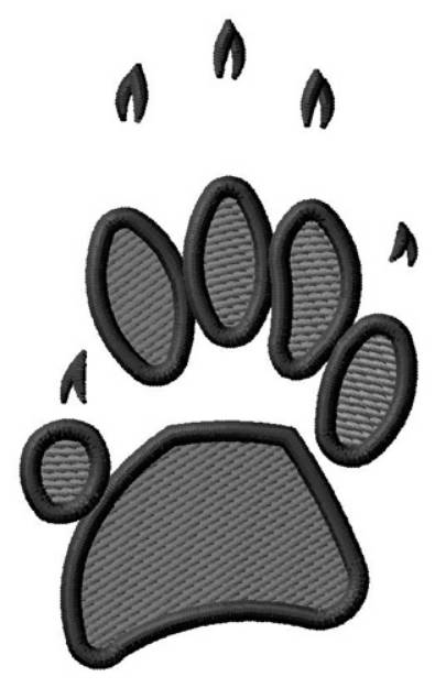 Picture of Badger Pawprint Machine Embroidery Design