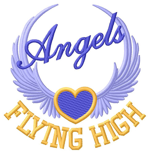 Angels Flying High Machine Embroidery Design