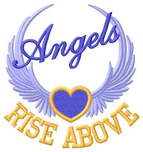 Picture of Angels Rise Above Machine Embroidery Design