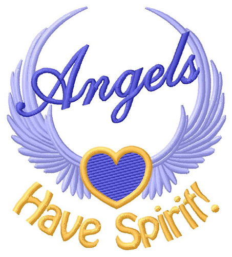 Angels Have Spirit Machine Embroidery Design
