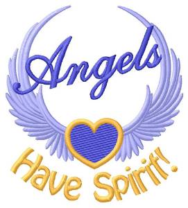 Picture of Angels Have Spirit Machine Embroidery Design