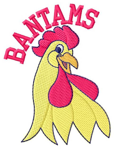 Picture of Bantam Chickens Machine Embroidery Design