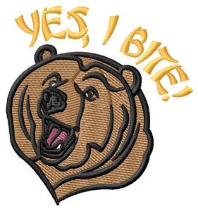 Picture of Yes, I Bite Machine Embroidery Design