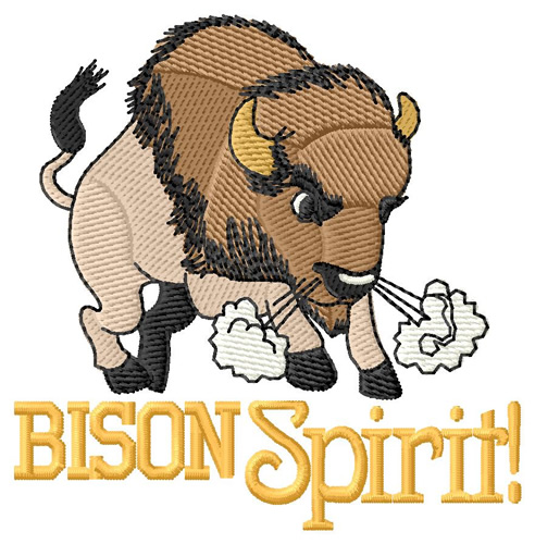 Bison Spirit Machine Embroidery Design