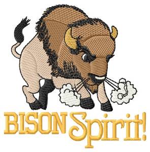 Picture of Bison Spirit Machine Embroidery Design