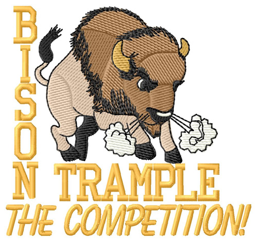 Trample the Competition Machine Embroidery Design