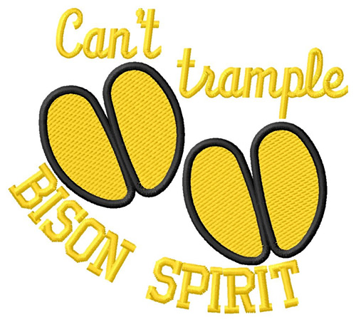 Cant Trample Bison Spirit Machine Embroidery Design