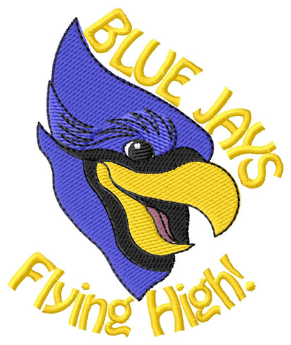 Blue Jays Flying High Machine Embroidery Design