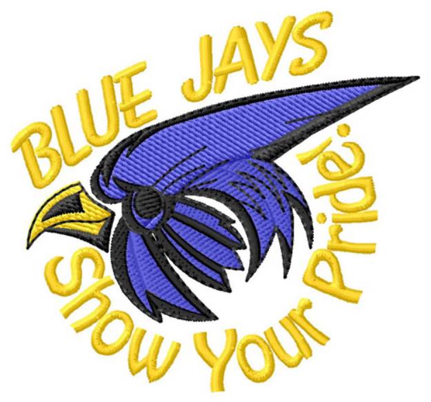 Picture of Blue Jays Show Pride Machine Embroidery Design