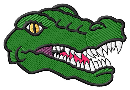 Gator Head Machine Embroidery Design