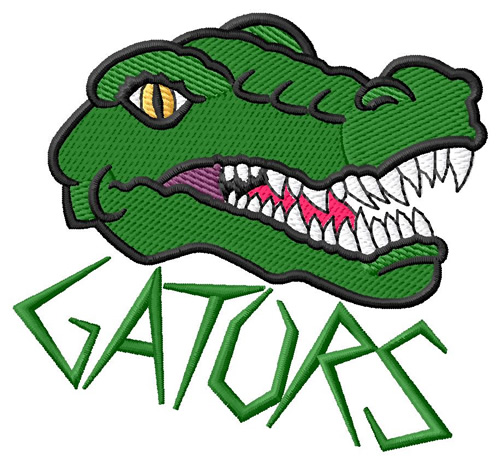 Gators Machine Embroidery Design