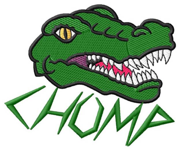 Picture of Gator Chomp Machine Embroidery Design