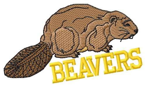 Beavers Machine Embroidery Design