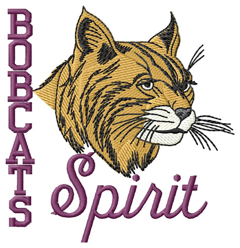 Bobcat Spirit Machine Embroidery Design
