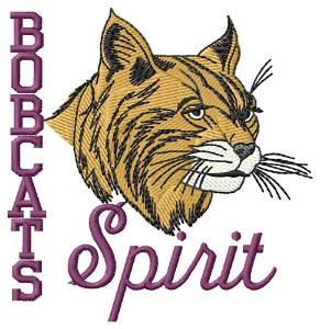 Picture of Bobcat Spirit Machine Embroidery Design