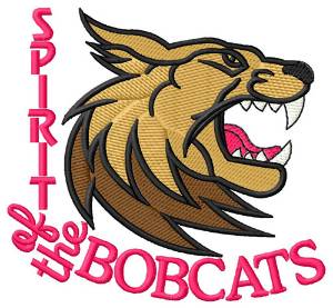 Picture of Spirit Of the Bobcats Machine Embroidery Design