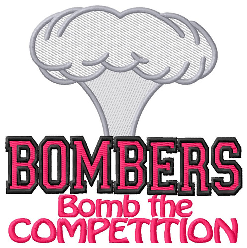 Bomb the Competition Machine Embroidery Design