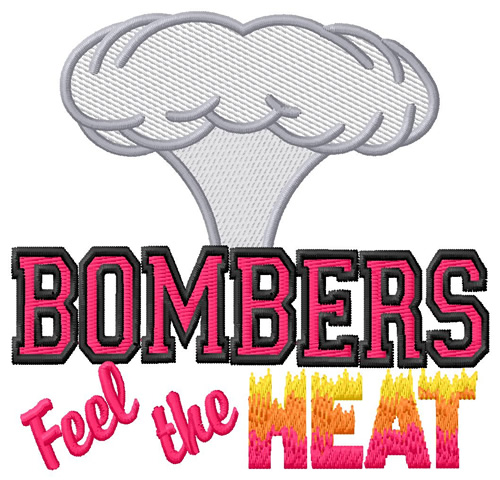 Bombers Feel the Heat Machine Embroidery Design