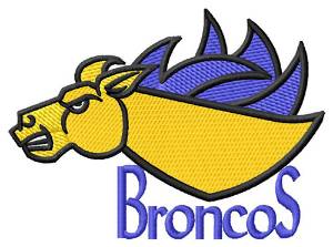 Picture of Broncos Machine Embroidery Design