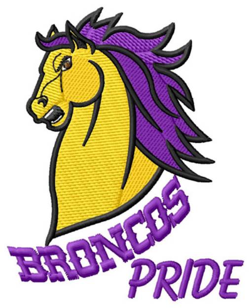 Picture of Broncos Pride Machine Embroidery Design