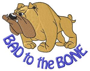 Picture of Bad to the Bone Machine Embroidery Design