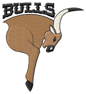 Picture of Bulls Machine Embroidery Design
