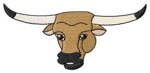 Picture of Bull Head Machine Embroidery Design
