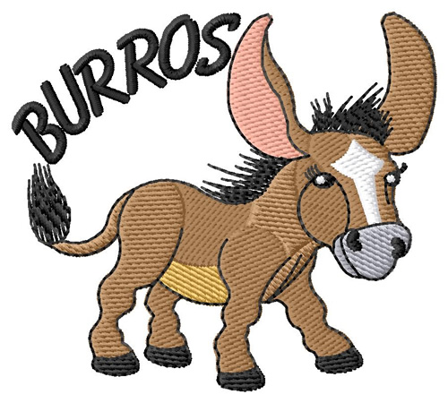 Burros Machine Embroidery Design