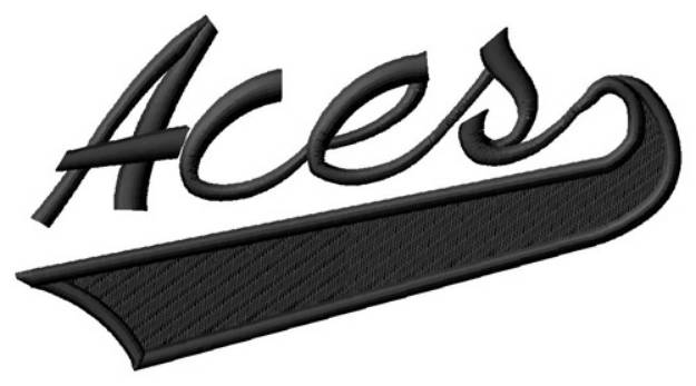 Picture of Aces Machine Embroidery Design