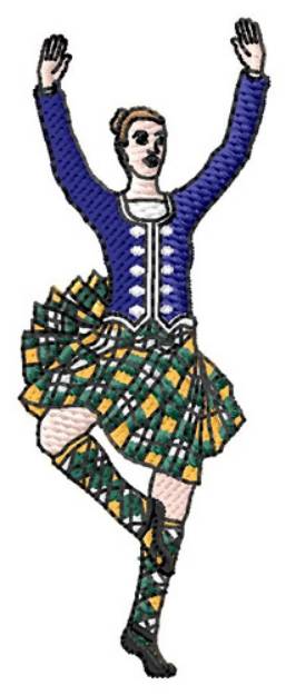Picture of Highland Dancer Machine Embroidery Design