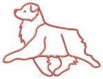 Picture of Running Aussie Outline Machine Embroidery Design