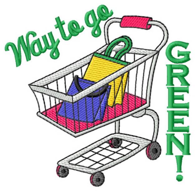 Picture of Way To Go Green Machine Embroidery Design