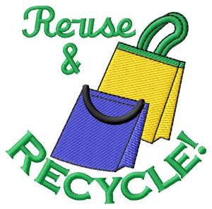 Picture of Reuse & Recycle! Machine Embroidery Design