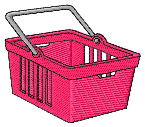 Shopping Basket Machine Embroidery Design