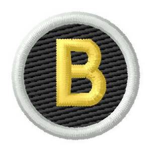 Picture of Letter B Machine Embroidery Design