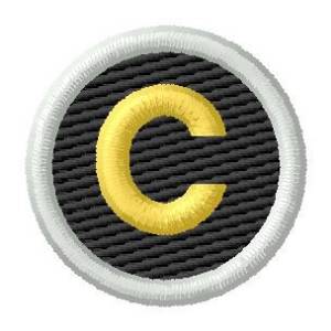 Picture of Letter C Machine Embroidery Design