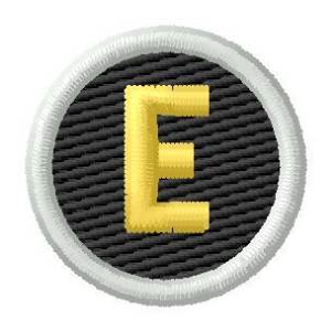 Picture of Letter E Machine Embroidery Design
