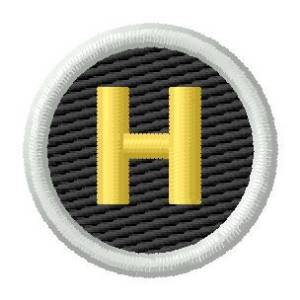 Picture of Letter H Machine Embroidery Design