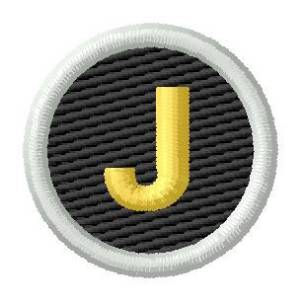 Picture of Letter J Machine Embroidery Design