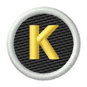 Picture of Letter K Machine Embroidery Design