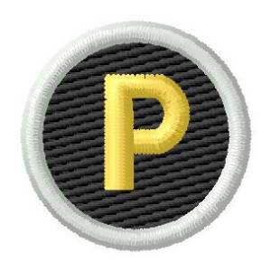 Picture of Letter P Machine Embroidery Design