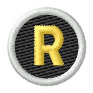 Picture of Letter R Machine Embroidery Design