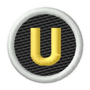 Picture of Letter U Machine Embroidery Design
