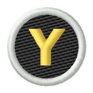 Picture of Letter Y Machine Embroidery Design
