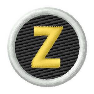 Picture of Letter Z Machine Embroidery Design