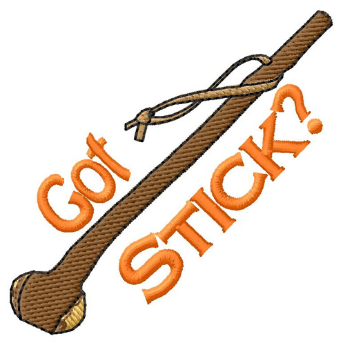 Got Stick? Machine Embroidery Design